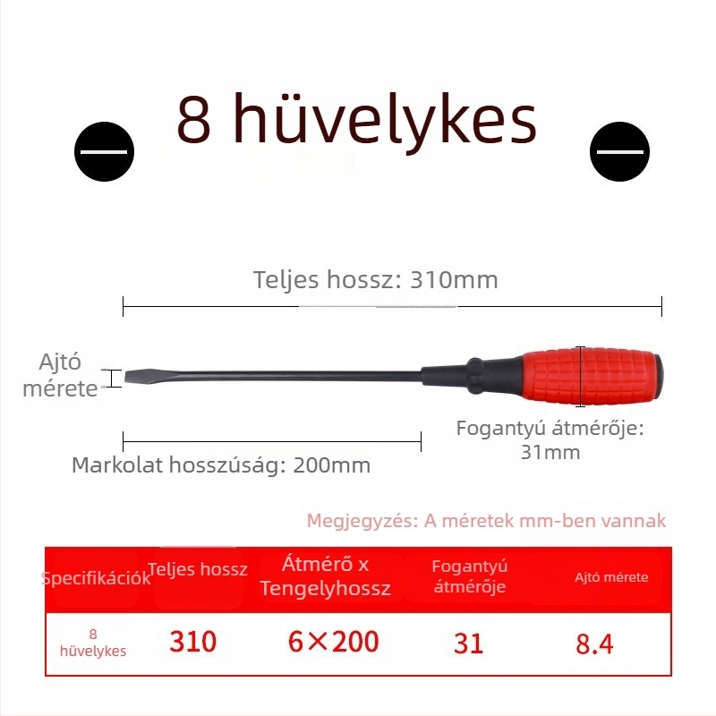 CHKL szigetelt Phillips fejű csavarhúzó, magas széntartalmú acélból