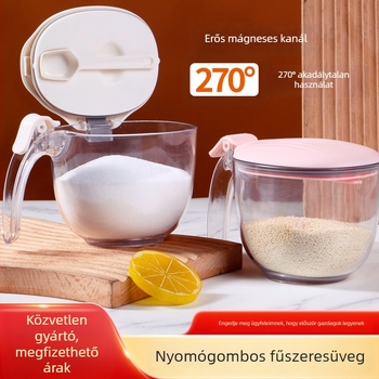 AIVEMA Mágneses kanálos fűszeres doboz, műanyag, modern stílus