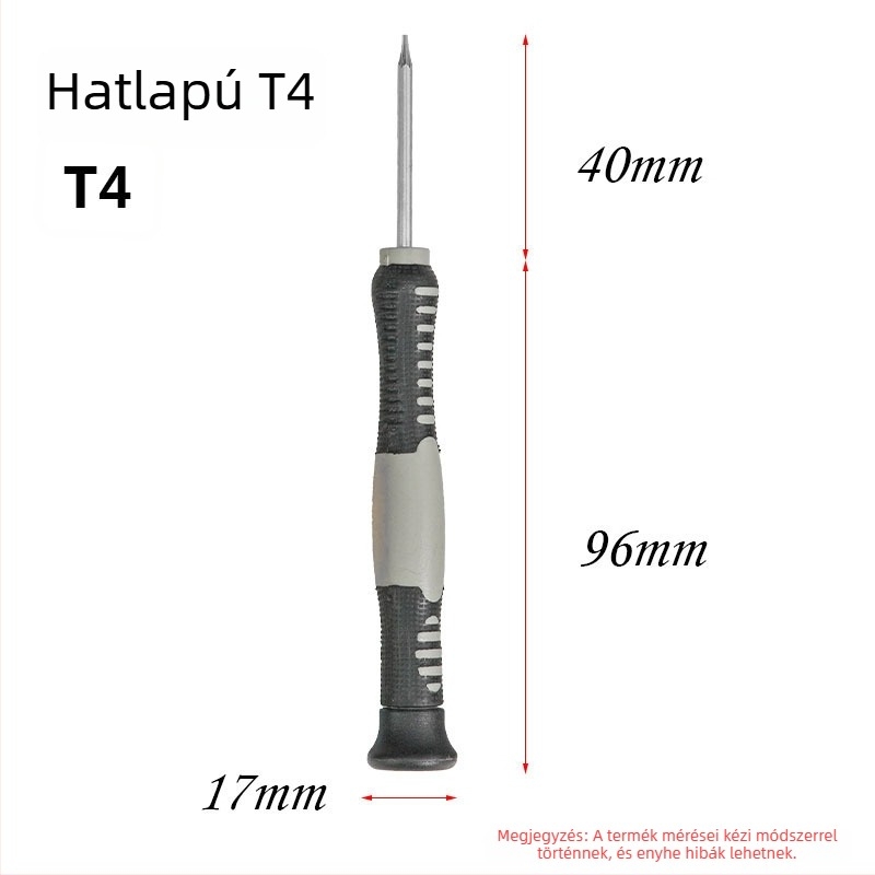 Többcélú precíz csavarhúzó mobiltelefon javításhoz, CR-V acélból, szigetelt, mágneses, súly 0.08