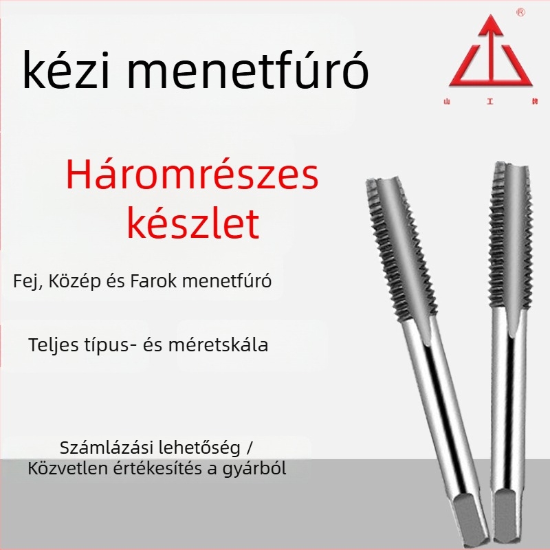 Kézi menetfúró készlet M3-M24, három darab