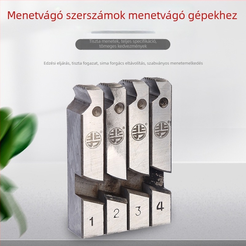 Elektromos menetkészlet rozsdamentes acélcsövekhez – gyorsacélból készült menetművek és kiegészítők a menetgépekhez
