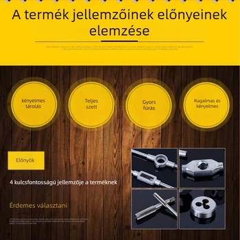 Marley 40 darabos metrikus menetkivágó készlet M3–M12