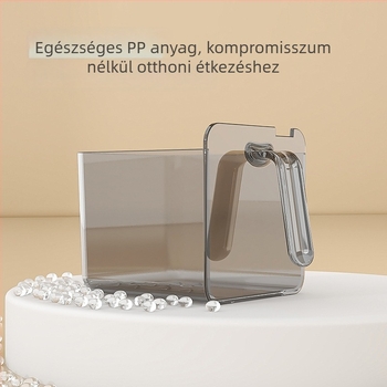 Falihoz rögzíthető műanyag fűszertároló, zárható nedvességálló tároló szilárd fűszerekhez
