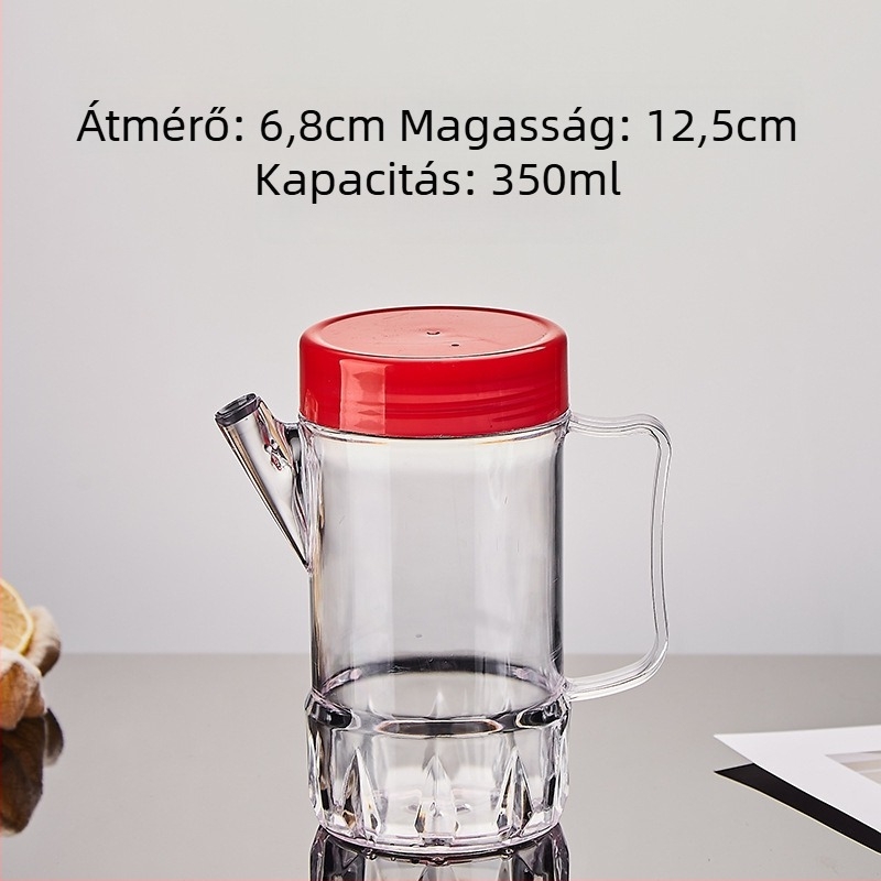 Műanyag fűszertartók önthető nyílással, átlátszó fűszertartók és fűszerdoboz; Han Yalin, logó nyomtatás, testreszabás, Light Luxury stílus
