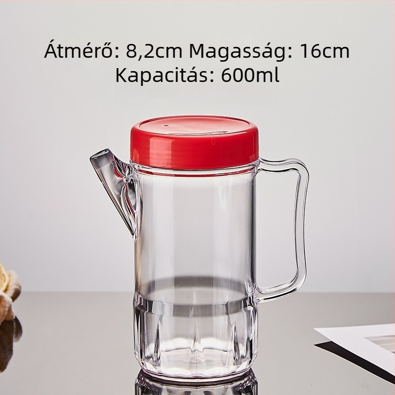 Műanyag fűszertartók önthető nyílással, átlátszó fűszertartók és fűszerdoboz; Han Yalin, logó nyomtatás, testreszabás, Light Luxury stílus