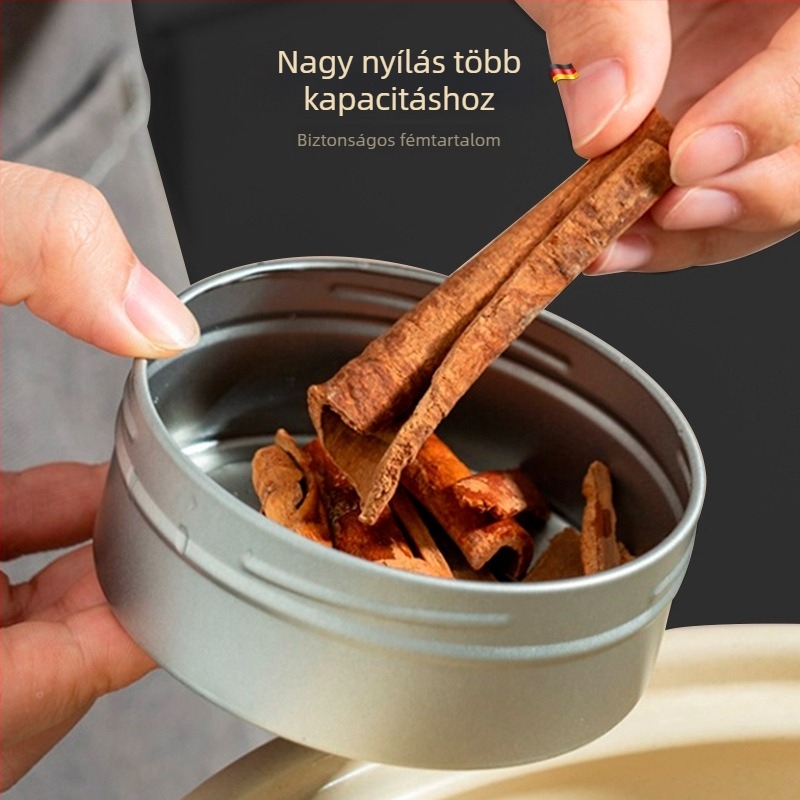 Bosans mágneses fűszeres doboz fedéllel – szilárd fűszerekhez, testreszabható logó, modern minimalista stílus