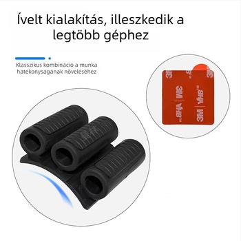 Csavarhúzó bit tartó 3M ragasztóval, 3- vagy 4 lyukú bit rendező, gyors kioldó klipek, szénacél