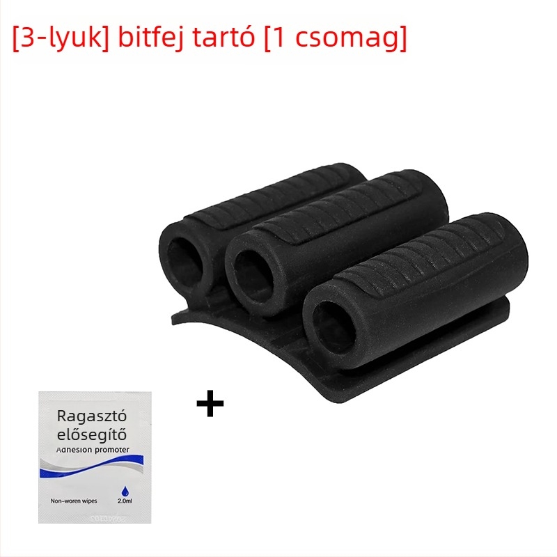 Csavarhúzó bit tartó 3M ragasztóval, 3- vagy 4 lyukú bit rendező, gyors kioldó klipek, szénacél