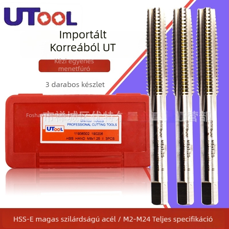 UT Kézi menetfúró készlet, metrikus, 3 darab, 5G menet