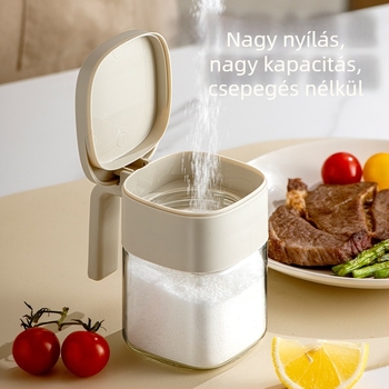 Chef Jun Műanyag Fűszertartó Doboz Készlet Nedvességálló Zárással és Logó Nyomtatási Lehetőséggel