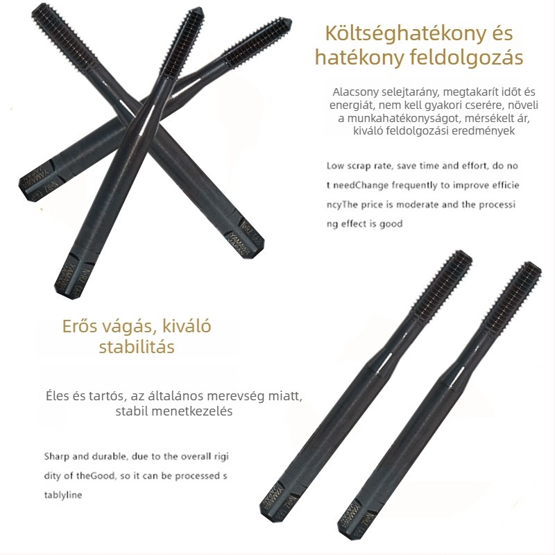 YAMAWA menetmetsző — HSS‑E koboltot tartalmazó gyorsacél; metrikus menet; oxidos bevonat