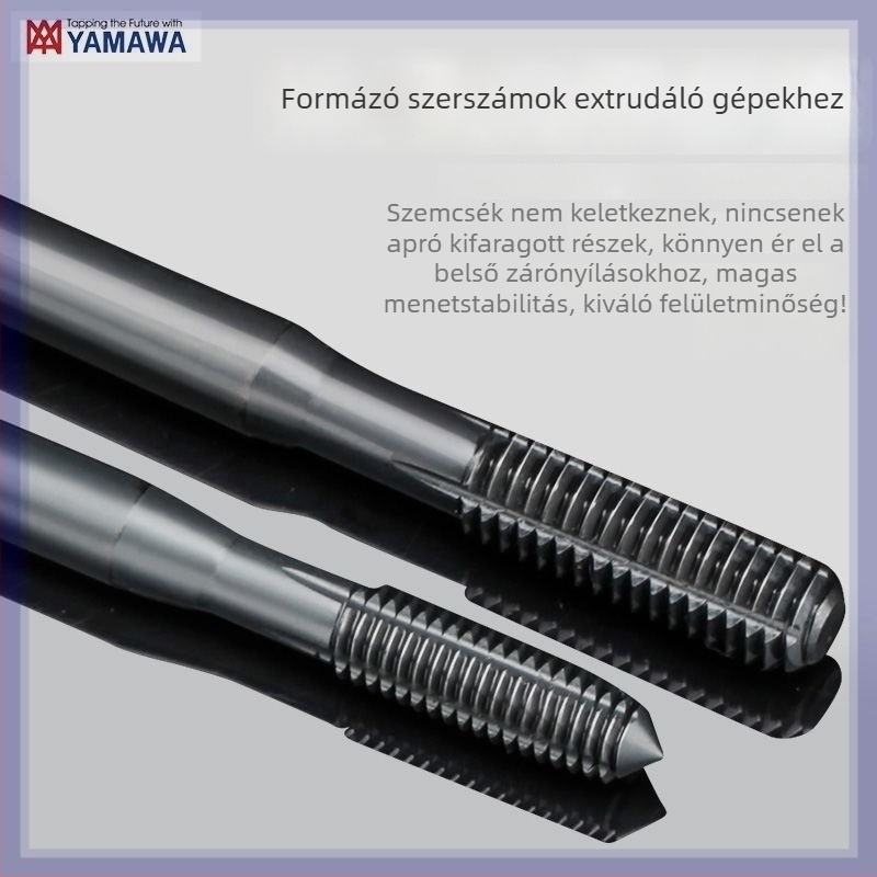YAMAWA menetmetsző — HSS‑E koboltot tartalmazó gyorsacél; metrikus menet; oxidos bevonat