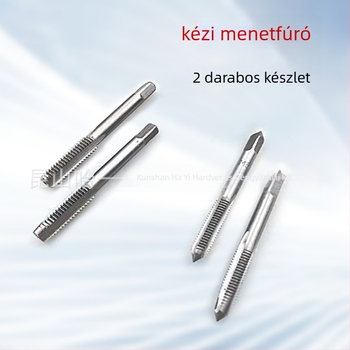 Kézi menetmetsző készlet, két darabos, két kúpos fejjel, M6-os menethez