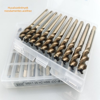 SXT HSS-Co Spiral Machine Tap, cobalt-containing high-speed steel, spiral flute