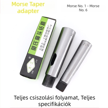 Fúróhüvelykészlet változó átmérőjű redukáló hüvelyekkel, síkhéjú fejű hüvely, kúpos tengely és köztes hüvelyek