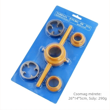 FURONGHUA Kézi 6–darabos PVC csövekhez konusz menetkészlet