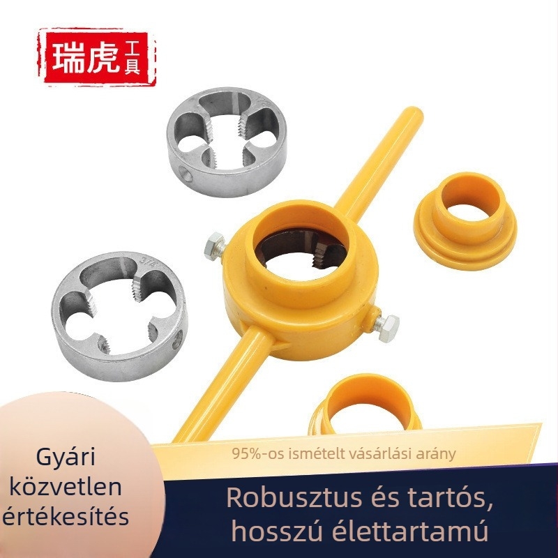 FURONGHUA Kézi 6–darabos PVC csövekhez konusz menetkészlet