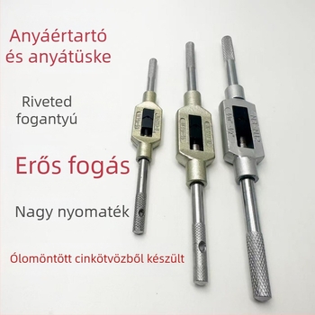 Kézi menetfúró kulcs, amerikai stílus, tartományok M1-M10, M3-M12, M13-M32, M18-M32