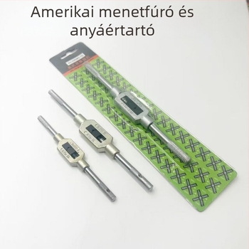 Kézi menetfúró kulcs, amerikai stílus, tartományok M1-M10, M3-M12, M13-M32, M18-M32