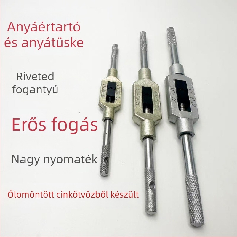 Kézi menetfúró kulcs, amerikai stílus, tartományok M1-M10, M3-M12, M13-M32, M18-M32