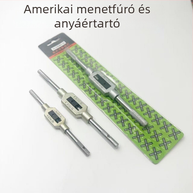 Kézi menetfúró kulcs, amerikai stílus, tartományok M1-M10, M3-M12, M13-M32, M18-M32