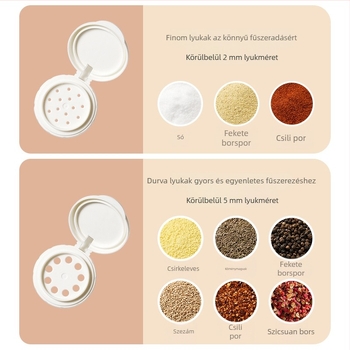 Só- és fűszerező doboz, Tangya Tanray, műanyag, szilárd fűszerek, japán stílus