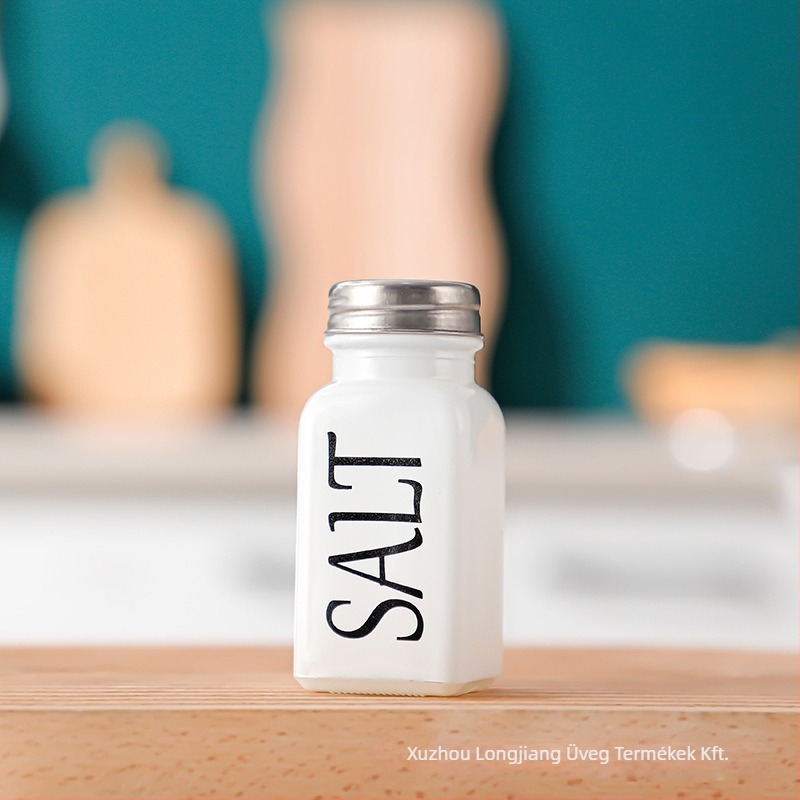 Longjiang üveg fűszeres tartály szilárd fűszerekhez, logónyomás elérhető, testreszabás, prémium minőség