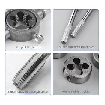 Tap and Die készlet – kézi tap és die, metrikus, 20 darab, QST EXPRESS