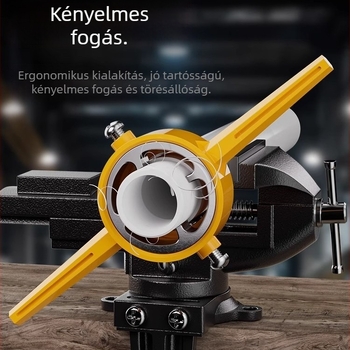 6 részes vízvezetékes menetkészlet műanyagcsövekhez, kézi menetvágó és menetkulcs, 1 hüvelykes menet