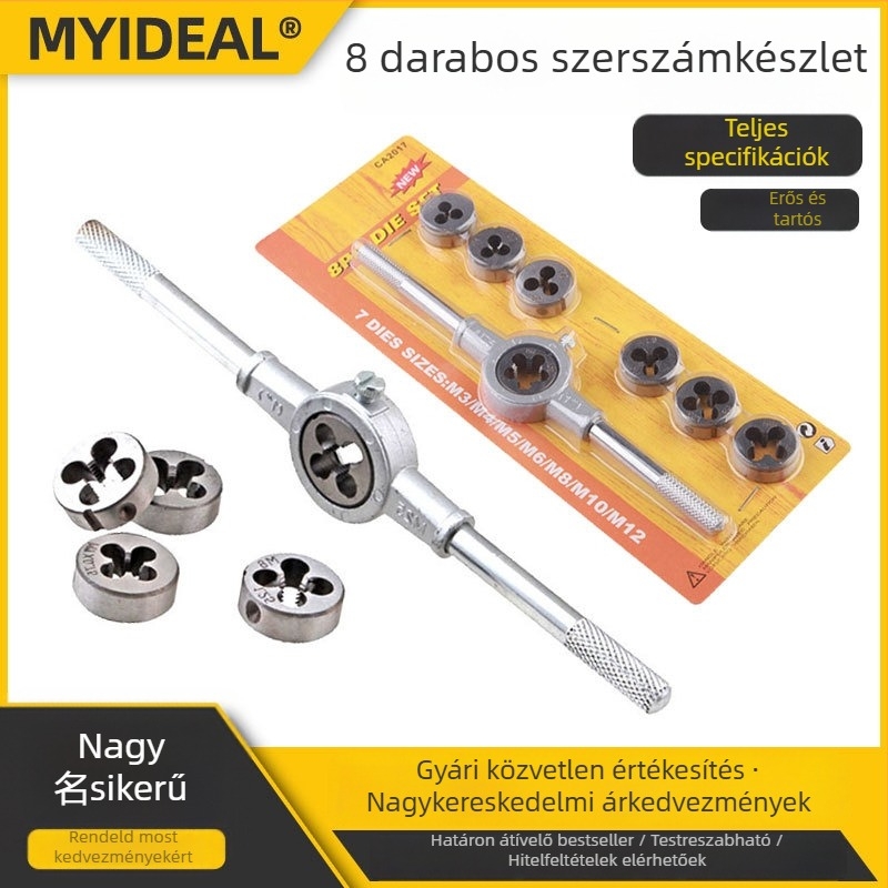 8 darabos metrikus menetfúró készlet tapsokkal