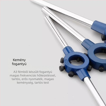 Hang Blade galvanizált felületű rekesz kulcs, cink‑ötvözet, fej körbeforgatható, menet M2-M36