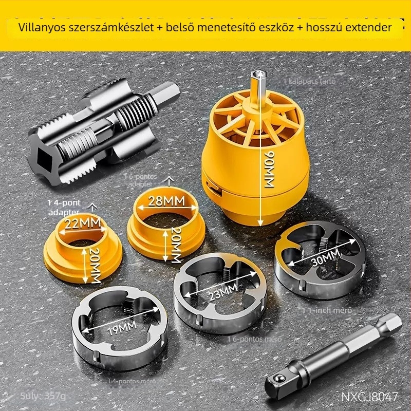 6 részes készlet csőmenetekhez vízvezeték és PPR csövekhez