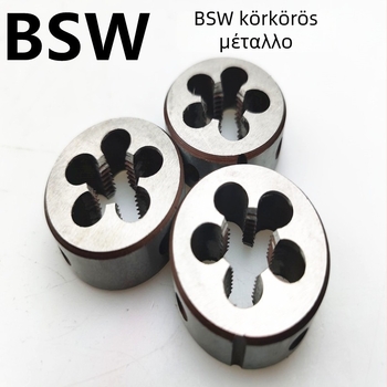 Hüvelykes körkörös menetvágó, BSW, menetméretek: 1/8, 1/4, 5/16, 3/8, 7/16, 3/4, 1-8 TPI, Mien