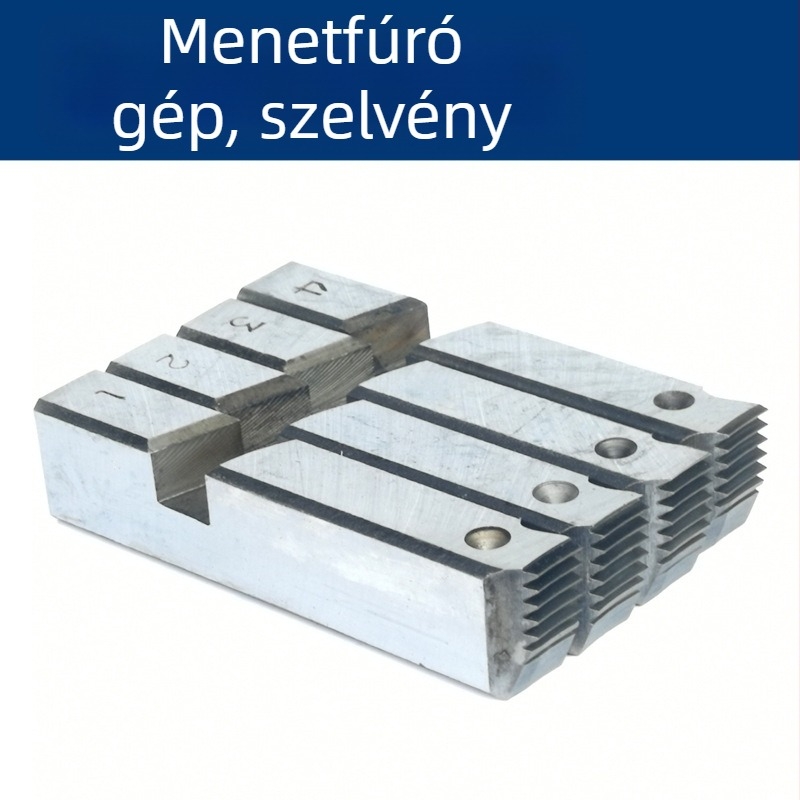 Elektromos menetfúró gép külső menetfejjel galvanizált csövekhez
