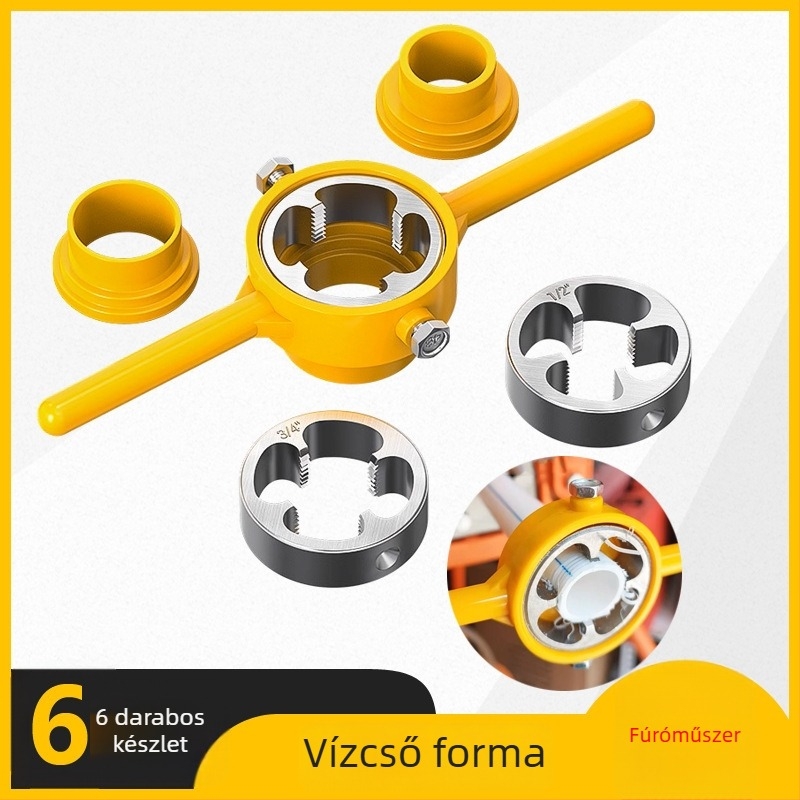 Vízcső menetkészlet, PPR műanyag csőhenger, kör alakú menetfej, kézi eszköz – Senxiang