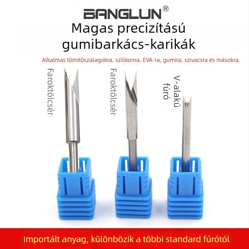 BANGLUN gumírozott autóipari tömítések fúrófeje – gyorsacél, CNC megmunkált, U-formájú lyuk