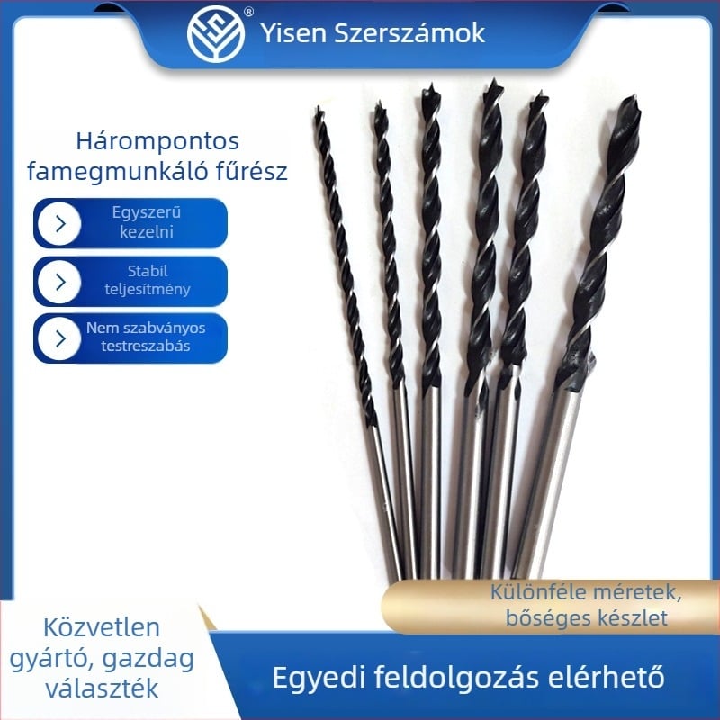 Yisen Tools hosszított faipari spirálfúró mély lyukakhoz