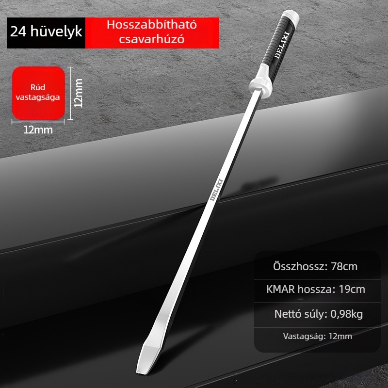 Phillips csavarhúzó műanyag testtel, króm-vanádium acél nyéllel, keresztes fej