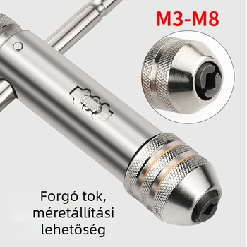 Same fenglihe Állítható menetfúrókulcs M3–M8, kétirányú, kézi eszköz