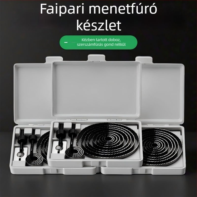 Fafúrókészlet – Többfunkciós kör alakú lyukfúró fa- és gipszkarton panelekhez, lyukak fúrása és bővítése