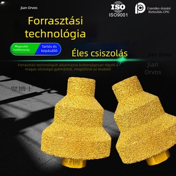 Dr. Jian gyémánt pagoda fúró, háromlépéses lyukkibővítő, élcsiszolás a sarkokhoz, csempéhez és kőhöz