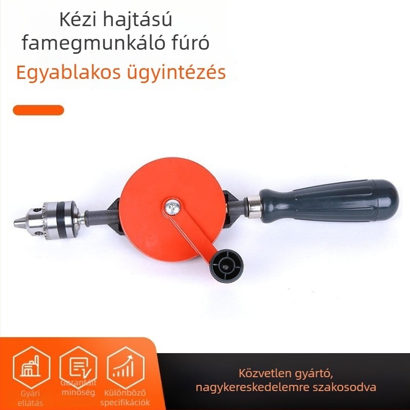 Mingyu kézi hajtású fúró — többfunkciós faipari fúróeszköz, kézi fúrókészlet otthoni használatra
