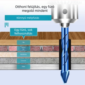 Kerámia csempe és beton fúró – döntött fejű, excentrikus, háromszög alakú fúró cementfalakhoz és csempékhez