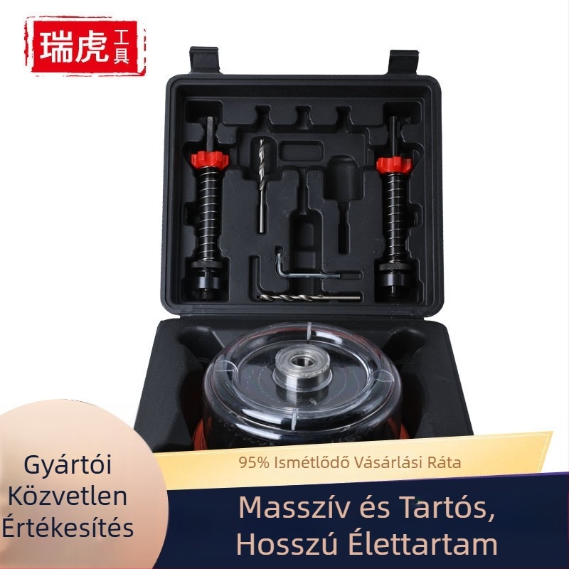 FURONGHUA Csőlyuknyitó készlet porvédő sapkával, asztalos DIY – mennyezeti nyílások fúrása és nyílások tágítása