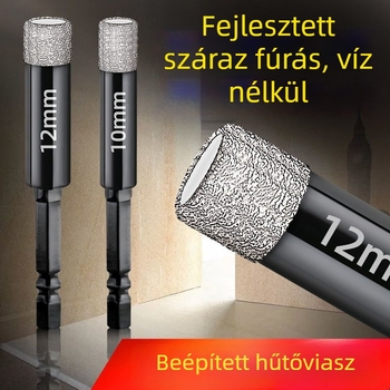 Lijia csempe lyukfúró, kerámia, száraz fúrás, elektromos fúróhoz, kör alakú nyílások márványban