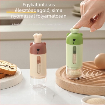 Chunzao Mérőfűszeres edény — nyomásos zárófedél, por- és nedvességálló, térfogat-szabályozás, szilárd fűszerekhez