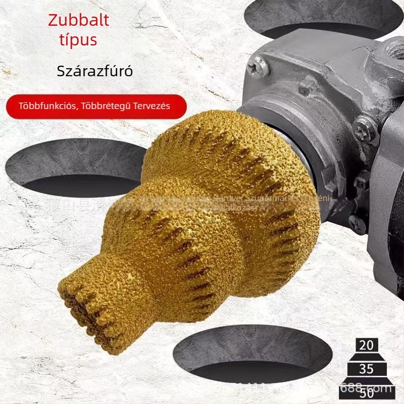 Brazírozott fúró és reamer, gyémántos él-megmunkáló és vágóeszköz csempéhez és kőhöz, szögcsiszolóhoz csatlakozó fej