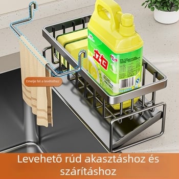 Get art konyhai tárolóállvány — többfunkciós, szénacél, világos luxus stílus, 2024 novemberében bemutatva