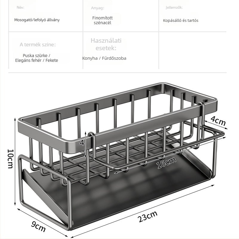 Get art konyhai tárolóállvány — többfunkciós, szénacél, világos luxus stílus, 2024 novemberében bemutatva