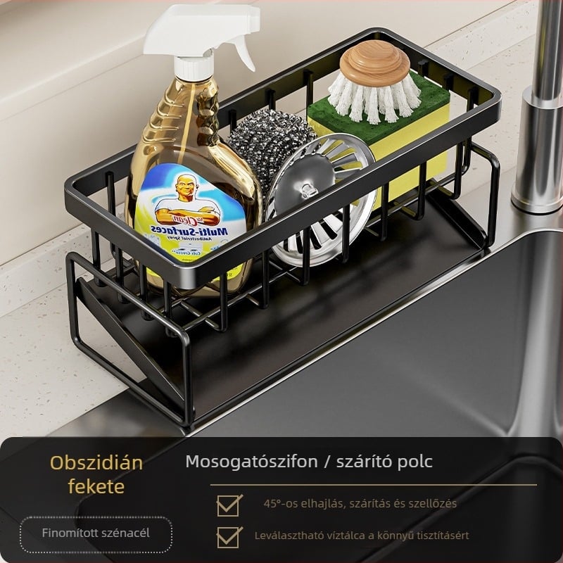 Get art konyhai tárolóállvány — többfunkciós, szénacél, világos luxus stílus, 2024 novemberében bemutatva